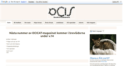 Desktop Screenshot of ocicat.se